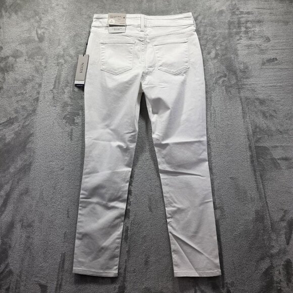 NYDJ Jeans Womens 4 Optic White Alina Convertible Ankle Lift Tuck Stretch Denim - Picture 2 of 16